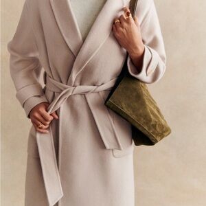 Sézane mederick belted wool coat